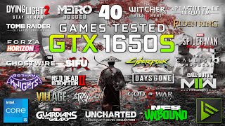 GTX 1650 SUPER Test in 40 Games [upl. by Par]