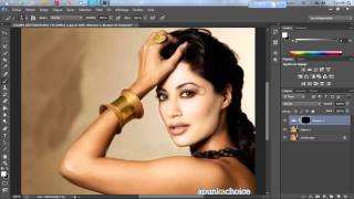 تبيض الوجه في الفوتوشوب بطريقه احترافيه 2014 Photoshop CC [upl. by Jeana484]