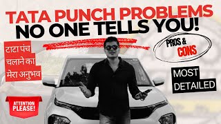 Tata Punch problems  Most detailed TATA Punch BS6 Long term review [upl. by Lodie116]