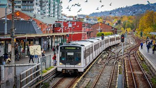 Metro TBane in OSLO Norway 🇳🇴  Sporveien  2021 [upl. by Mollie]