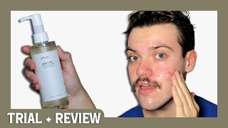 anua heartleaf pore control cleansing oil  trial  review [upl. by Isidora]