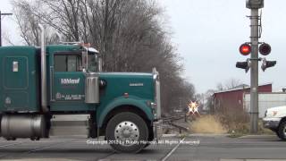 Santa Train vs idiots ignoring crossing signal  Canton IL 12812 [upl. by Ehcram260]