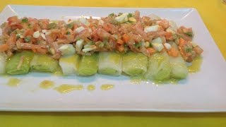 PUERROS EN VINAGRETA  Recetas de Cocina [upl. by Ludewig123]