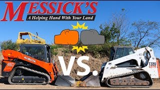 Kubota SVL75 VS Bobcat T320 hydraulic VS electronic pilot controls [upl. by Christiano]