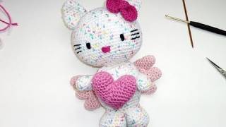 Häkeln  Hello Kitty Engel  Teil 6  Ausarbeiten Zusammennähen  Amigurumi [upl. by Ominorej]