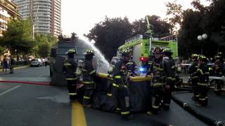 Incendio Convento de la Casa de las Hermanas de la Providencia Av Salvador y Av Providencia [upl. by Eenaej515]