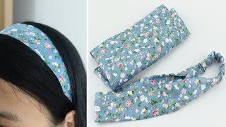 Easy Cotton Headbands – Fabric Headband Tutorial [upl. by Nibbor]