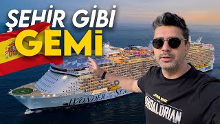 Şehir Gibi GEMİ Yapmışlar İspanya VLOG WonderOfTheSeas [upl. by Eisenstark667]