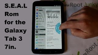 Samsung Galaxy Tab 3 7in SEAL custom rom install and review [upl. by Yelrahs]