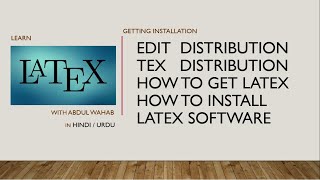 How to download and install latex software [upl. by Kaehpos643]