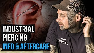 Industrial Piercing Info amp Aftercare  UrbanBodyJewelrycom [upl. by Crespi]