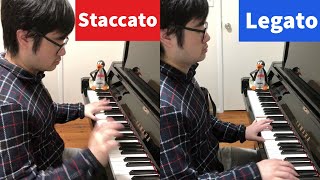 Staccato vs Legato [upl. by Enilatan]