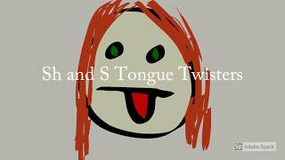 Tongue Twisters S and SH sounds Beginner English [upl. by Erbes]