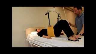 Guldmann Ceiling Hoist Lift Of Pelvis Exercise [upl. by Annot]