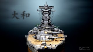 Battleship Yamato 大和 1700 Fujimi  Ship Model [upl. by Habas23]