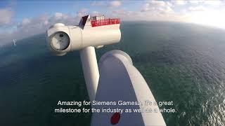 Siemens Gamesa installs its offshore Direct Drive wind turbine number 1000 [upl. by Stacey]