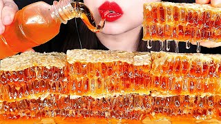 ASMR RAW HONEYCOMB HONEY JELLY 벌집꿀 꿀젤리 먹방 咀嚼音ハチの巣 ハニカム EATING SOUNDS NO TALKING MUKBANG ZOEY ASMR [upl. by Eleanore]