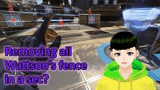 Removing all Wattson fencing Node in a second【Apex Legends】 [upl. by Clynes834]