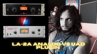 LA 2A Compressor Comparison  plugin vs hardware [upl. by Reckford]