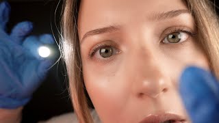 ASMR Detailed Orbital Eye Exam  Video for Sleep  Light  Unintelligible Whisper Cranial [upl. by Aivlis]