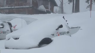 Snow pounds the Sierra Nevada as latest storm soaks the Bay Area [upl. by Alla488]