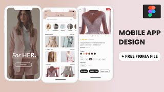 Figma Mobile App Design Tutorial 2024 [upl. by Alracal]