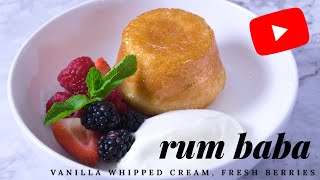 Rum Baba Recipe  Incredibly Delicious Cake [upl. by Ijok]