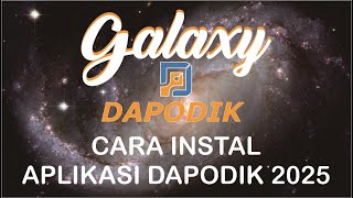 CARA INSTAL APLIKASI DAPODIK 2025 DENGAN CEPAT [upl. by Corinna89]