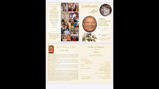 Celebration Of Life Mother Doris Elizabeth Vaughn Goodwin [upl. by Ennove]