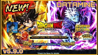 Dragon Ball Legends v590 New quotGoku Miniquot and quotGlorioquot amp Legends Festival Countdown Datamine [upl. by Sivet]