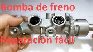 Reparación bomba de freno cilindro maestro Pedal se hunde [upl. by Ridglee]