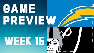 Los Angeles Chargers vs Las Vegas Raiders  2023 Week 15 Game Preview [upl. by Annahahs637]