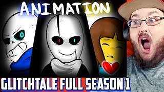 Glitchtale Full Season 1  Undertale Animation EP 1 2 3 4 amp 5 Undertale REACTION [upl. by Shaine]