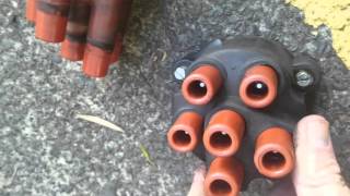 Volvo S70 1998 Distributor Cap amp Spark Leads ReplacementRepair [upl. by Gabbert]