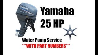 How to Change a 25 Hp Yamaha Outboard Water Pump Impeller [upl. by Ettevram]