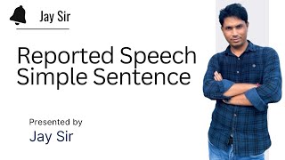 Reported Speech  Indirect Speech  Direct Speech  Simple Sentence  10th Class English Grammar 👏 [upl. by Blanding]