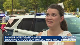 9 hour investigation wraps up Wednesday morning after shooting at Food Lion on Lead Mine Road [upl. by Christa]