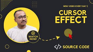 Awesome cursor effect using HTML CSS amp JavaScript  With source code [upl. by Del688]