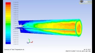 Part 3 ANSYSFluent species transport combustion model tutorial for gas burner with air swirler [upl. by Ahseia]