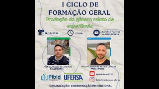 I Ciclo de Formação do PibidUfersa 2024 [upl. by Friedrick]