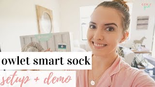 Owlet Baby Monitor Setup  Demo  Review 👶🏼✨  Owlet Smart Sock 2 2018 [upl. by Vigor]