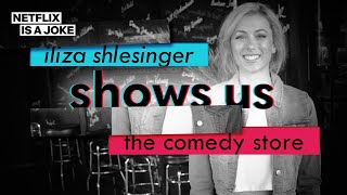 Iliza Shlesingers Backstage Tour of the Comedy Store [upl. by Oinoitna]