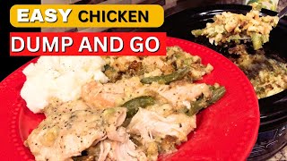 EASIEST Crockpot Chicken amp Stuffing Recipe EVER [upl. by Kubiak]