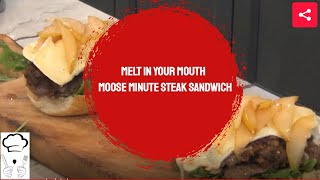 Moose Minute Steak VS Minute Steak Beef an Exotic Sandwich Recipe [upl. by Netsirhk]