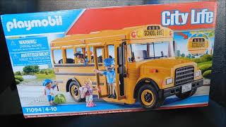 Playmobil City Life School Bus Review [upl. by Mistrot]