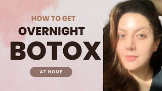 How to get an overnight Botox Treatment at home I Argireline before and after I Anti Aging Routine [upl. by Pippo]