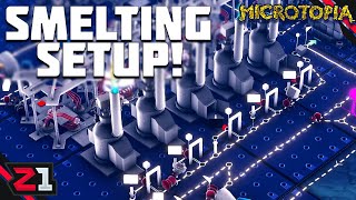 Optimizations For Smelting And Production  Microtopia E3 [upl. by Idyh]