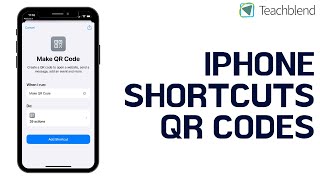 Using Shortcuts to make QR Codes on iPhone Free [upl. by Alol]