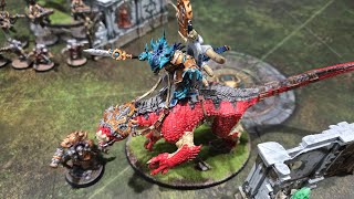 Spearhead Battle Report Seraphon vs Kharadron Overlords [upl. by Eciram771]