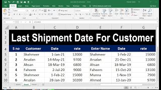 find most recent date for id with multiple records in excel sheet [upl. by Annawak]